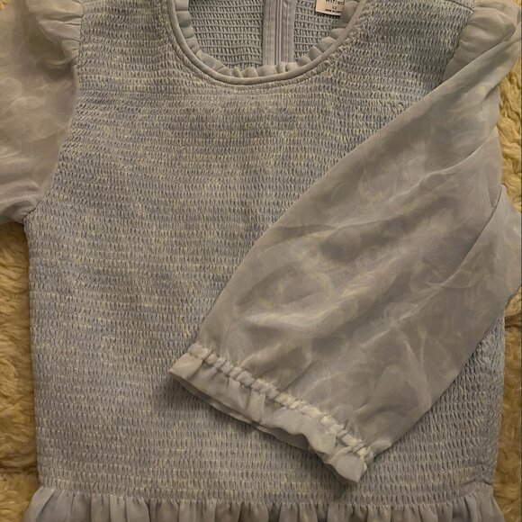 Beautiful Wilfred Women's Blue and Green Blouse - Picture 8 of 8